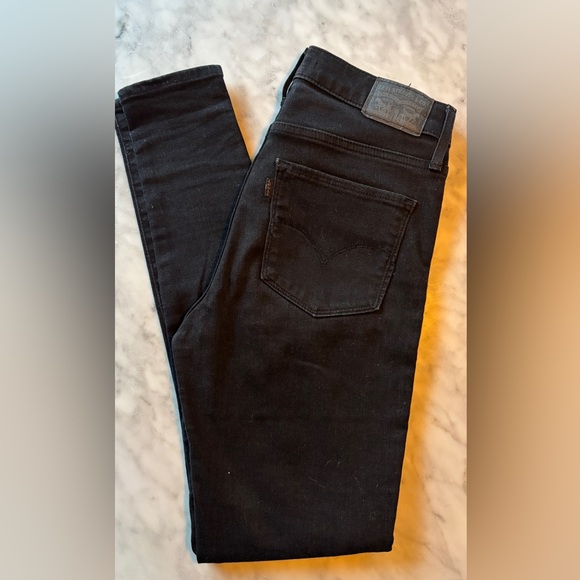 Levi’s 720 High Rise Super Skinny Black Jeans – Size 27 - Picture 2 of 6